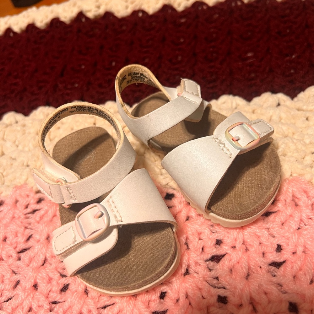 Wonder Nation White Kids Sandals